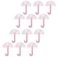 thumbnail image 4 of 12 cajas de plástico con forma de paraguas para dulces, para decoración de bodas, fiestas, color rosa, 4 of 14
