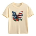 thumbnail image 3 of Generic Baby Boys Girls 4th of July Shirts Summer Independence Day Tshirts Short Sleeves USA Flag Graphic Tees for 2-13 Years, 3 of 6
