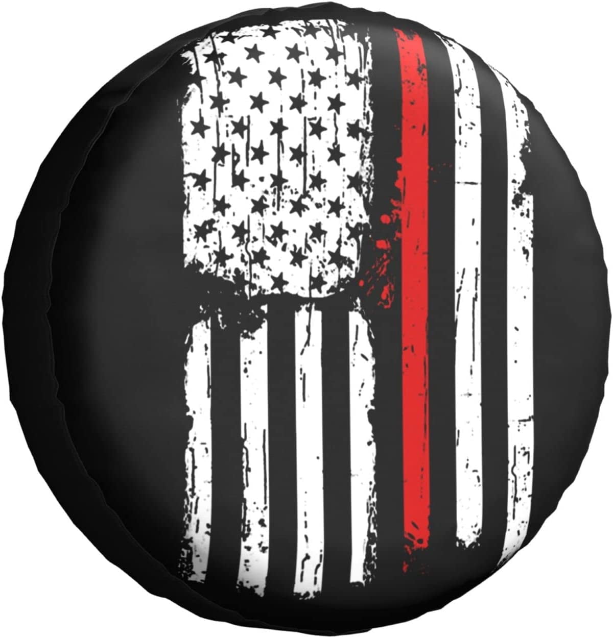 God Bless America Us Flag Spare Tire Cover Waterproof Dust-Proof Universal Wheel  Tire Covers Fit for Trailer Rv SUV Truck Camper Accessories 15 Inch 