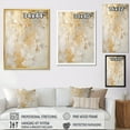 thumbnail image 4 of Designart "Effervescent Beige And Gold Imaginings" Abstract Floater Framed Wall Art Living Room, 4 of 5