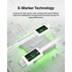 thumbnail image 5 of Cable USB C a USB C, paquete de 2 unidades, Belkin, 2 m, 240 W, blanco, 5 of 9