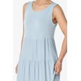 thumbnail image 5 of TheMogan Women's S~3X Sleeveless Scoop Neck Tiered Jersey Relaxed Fit Long Maxi Dress, 5 of 6