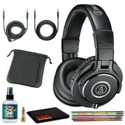 Audio-Technica ATH-M40x Closed Back Headphones with Cables and