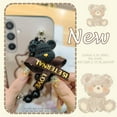 thumbnail image 4 of LYM-Phone Case For Samsung Galaxy S25, Waterproof Dirt-resistant Bear bracelet silicone soft case Anti-knock Black pearl pendant Back Cover Simplicity Skin-friendly feel protective case, 4 of 9