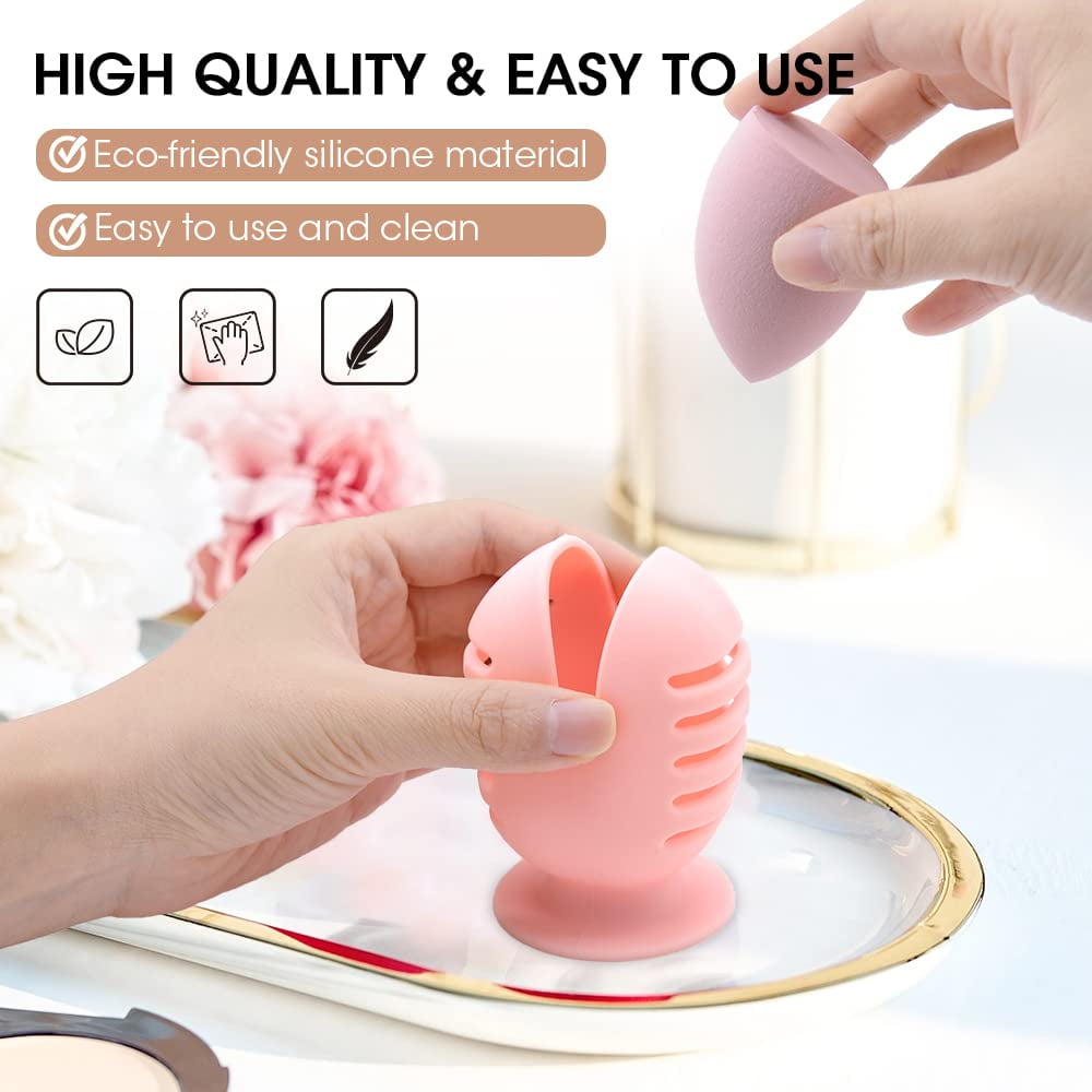 Silicone Makeup Sponge Holder Beauty Sponge Holder Makeup Sponge Travel  Case Cosmetic Sponge Holder Breathable Beauty Blender Cover Container  Makeup