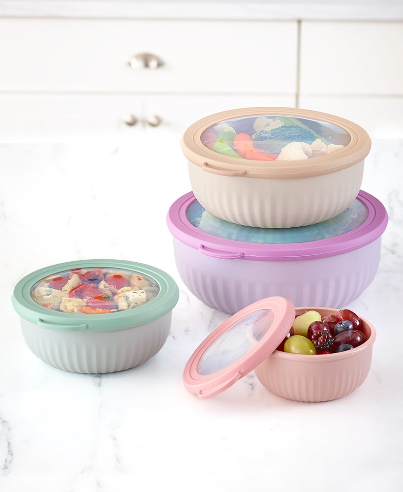 4Pc. Airtight Food Storage Bowl Sets (Multicolor)