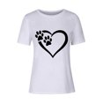 thumbnail image 2 of Zunfeo Summer Tops for Women 2025 Juniors Clothing Under $10 Short Sleeve Graphic T Shirts White 2XL, 2 of 3