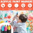 thumbnail image 3 of NUAHRHY 10 Colors Jumbo Markers, 0.59" Felt Tip Large Acrylic Paint Graffiti Markers, Permanent Graffiti Pens for Coloring Gifts, Poster Outdoor Signs Stone Ceramic Canvas Painting, Soft Color, 3 of 9