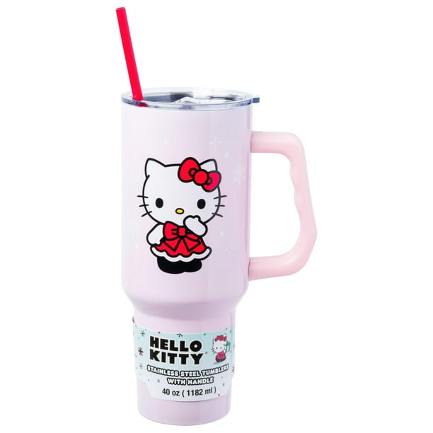 Vaso para beber Silver Buffalo Hello Kitty de acero inoxidable de 1,2 L