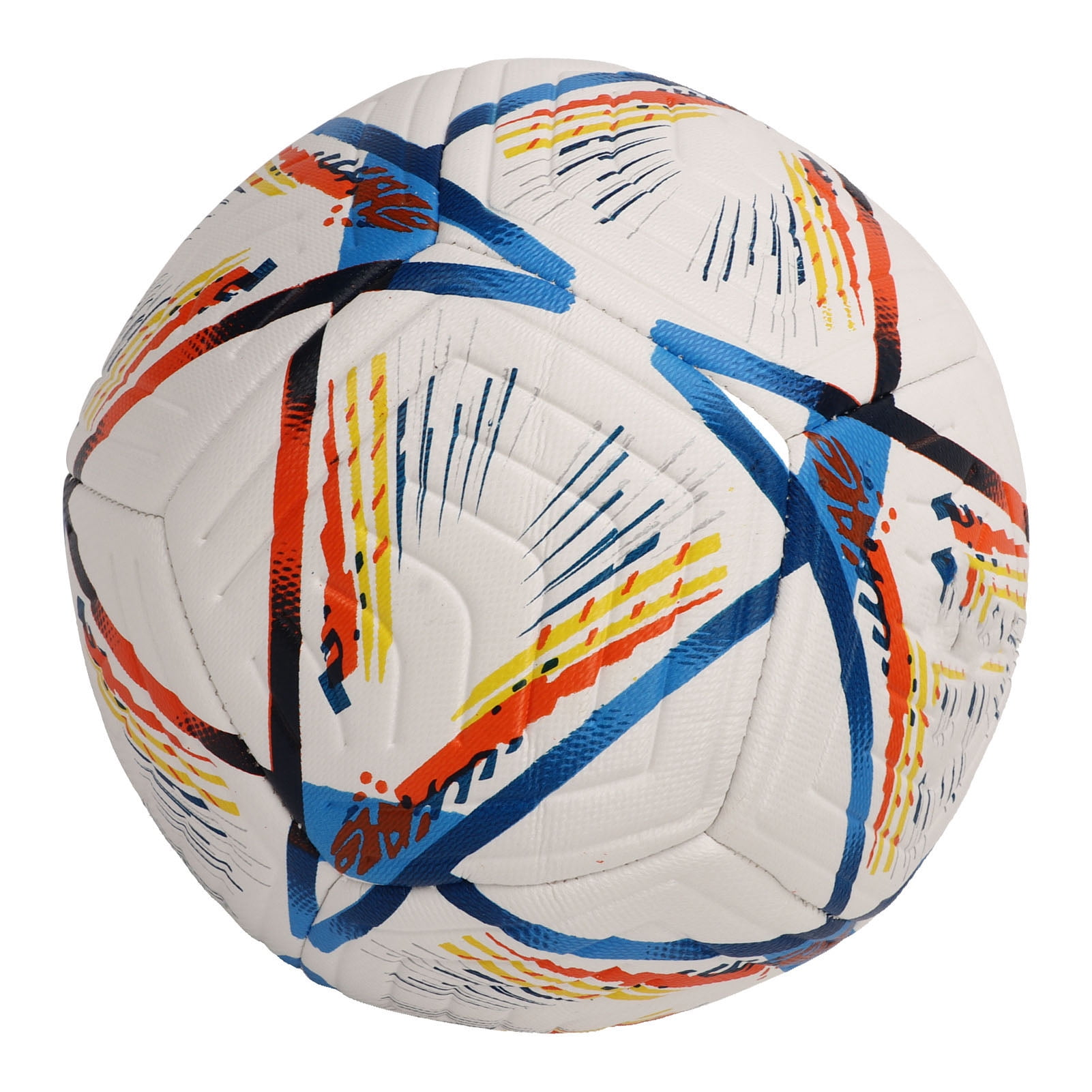 NFTIGB Premium PU Soccer Ball Size 5 Football Training Balls for Adult and Youth Professional Team Match Play Colorful Bright Pattern Design (8.66 inches / 22 cm) Great for Outdoor Sports