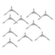 thumbnail image 5 of Eslabón giratorio para pesca, conector giratorio para pesca, 3 vías, barril de pesca, adecuado para 2, 5 of 9