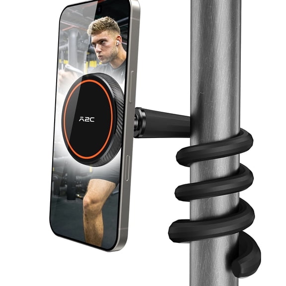 A2C Magnetic Phone Holder,  Flexible Gooseneck Mount for Gym, Home, Stroller, Shopping Cart, Golf Cart, Desk
