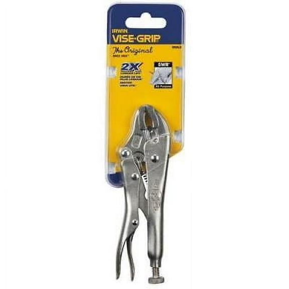Irwin 586-902L3 5 in.- Curved Jaw Locking Pliers with Wire Cutter