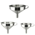 thumbnail image 4 of Stainless Steel Wide Mouth Kitchen Funnel for Large Cooking Oil Strainer Filter Tool, 4 of 5