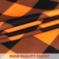 thumbnail image 4 of Mantel redondo impermeable SuQKXCo de 152 cm, naranja y negro, 4 of 8