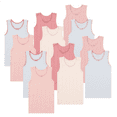 thumbnail image 2 of Buyless Fashion Camisoles Sans Étiquette pour Filles, Encolure Dégagée, Débardeurs en Coton avec Garniture et Bretelles (Lot de 12), 2 of 8