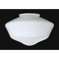 thumbnail image 2 of B&P Lamp® 14 Inch Diameter 6" Fitter Opal Schoolhouse Shade, 2 of 5