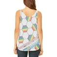 thumbnail image 2 of LGBT World Cup LGBT Pride Soccer Ball Juniors Flowy Side Slit Tank Top Multi SM, 2 of 2