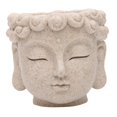 thumbnail image 4 of Maceta con cabeza de Buda, contenedor de brochas de maquillaje, florero, escultura, estatuilla, flor Estilo A, 4 of 8