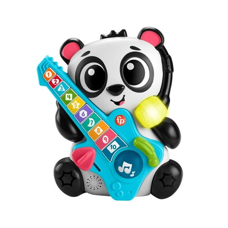 Fisher-Price Link Squad Jam & Count Panda Baby Learning Toy with Music & Lights, 9  Months