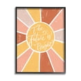 thumbnail image 2 of Stupell Industries Future Is Bright Warm Neutral Sun Inspirational Painting White Framed Art Print Wall Art, 2 of 5