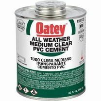 Oatey 31133 1 qt. All Weather Clear Cement - 12 per Case