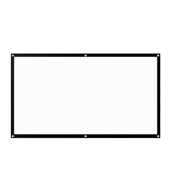 Película de proyección de relación 4:3, pantalla de proyector HD de 60/72/84/92 pulgadas, pantalla de proyección plegable de ángulo de Sistemas de cine en casa en blanco y negro 1.86*1.39 m