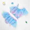 thumbnail image 3 of Uccdo Toddler Girls Two-Piece Swimsuits Bathing Suit, Baby Girl Ruffled Bikini Tulle Tutu Skirt Swim Bottoms, 0-12 Months, 1-6 Years, 3 of 8