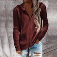 thumbnail image 2 of Sudaderas Con Cremallera Sudaderas Con Cremallera De Manga Larga Abrigo De Punto Acanalado Abrigo De Suéter Sudaderas Con Capucha De Manga Larga De Punto Acanalado Mujeres Sueltas ANGGREK Otros, 2 of 6