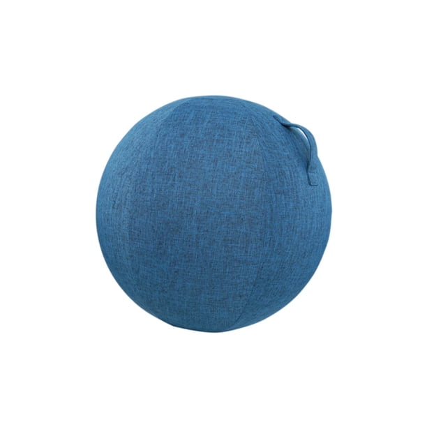 Cubierta de pelota de Yoga, cubierta de pelota de equilibrio de 55cm, transpirable, a prueba de polvo, antiarañazos, Protector de silla de pelota de p Azul oscuro shamjiam Cubierta de pelota de yoga