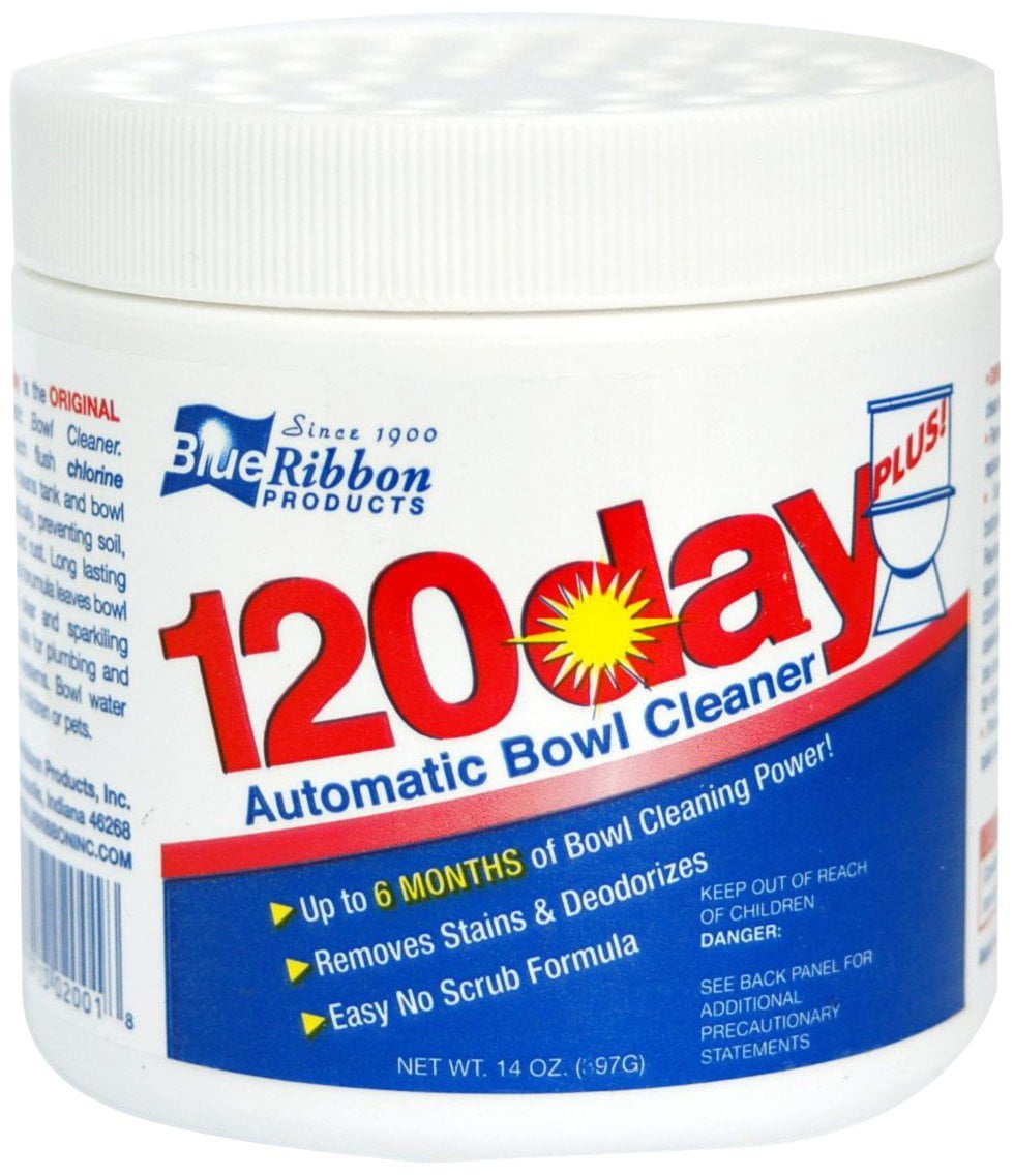 blue ribbon 120 Day Plus Toilet Bowl Cleaner, 14 Ounce