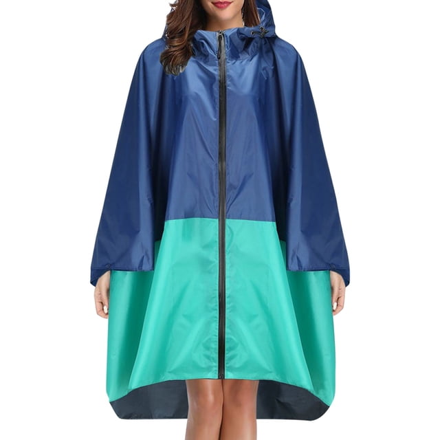 Manteau Imperméable Unisexe à Capuche pour Adultes et Ados avec Poches