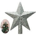 thumbnail image 3 of Weihnachtsbaum Stern Weihnachtsstern Weihnachtsbaumspitze Weihnachtsdeko Baumschmuck Glitzernde para decoración 20cm, 3 of 6