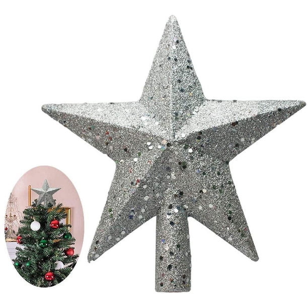 Weihnachtsbaum Stern Weihnachtsstern Weihnachtsbaumspitze Weihnachtsdeko  Baumschmuck Glitzernde fr Decoration 20cm - Walmart.ca