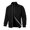 Black, variant on Men Jacket Stand Collar Long Sleeve - Solid Color Jacquard Design Coat