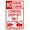 Warning Sign 1, variant on No Parking Or Standing Warning Sign - 8"x12", Security Metal Decor for Business, Office, Home, Street, Road