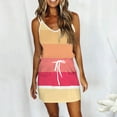 thumbnail image 1 of WILLBEST Vestidos Casuales para Mujer Fiesta Vestido de Playa sin Mangas de Verano para Mujer Vestido Casual con Bolsillos Estampados y Cordón Grande​​, 1 of 3