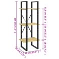 thumbnail image 4 of vidaXL 3-Tier Book Cabinet 40x30x105 cm Solid Pinewood, 4 of 5