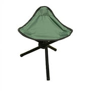 Winomo Portable Folding Tripod Stool Three Legged Stool Chair For Outdoor Camping Hiking Fishing (Green)