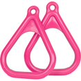thumbnail image 1 of Swing Set Stuff Plastic Trapeze Rings with SSS Logo Sticker, Pink, 1 of 3