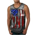 thumbnail image 1 of Hombres de Impresión Casual Suéter Cuello Redondo Deportes Tanque Blusa, 1 of 4
