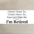 thumbnail image 2 of CafePress - Retired Cap - Adjustable 100% Brushed Unisex Casual Cotton Baseball Cap, Beige, 1, 2 of 2