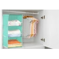 Simple Houseware 3 Shelves Hanging Closet Organizer with Front Stopper