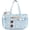 Blue Floral, variant on Corduroy Tote Bag for Women, Lightweight Work Laptop Tote Purse With 17 Pockets, Crossbody Shoulder Handbag for School Work Travel Gym, Checked Black White