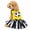 Yellow/Stripes, variant on Petitebelle Soccer Puppy Dog Dress (White/Stripes, Small)