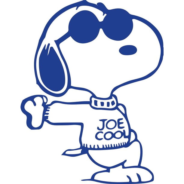 Cool Joe Snoopy Dog Cartoon Kids Childrens Room Bedroom Decor Custom Wall Decal Vinyl Sticker Art 12 Inches X Inches Walmart Com