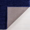 thumbnail image 5 of Ladole Rugs Solid Color Shaggy Meknes Durable Beautiful Turkish Indoor Area Rug Carpet in Navy Blue, 7x10 (6'5" x 9'5" , 200cm x 290cm), 5 of 5