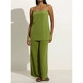 thumbnail image 2 of KelaJuan Women’s 2 Piece Summer Outfits Sleeveless Spaghetti Strap Cami Tops + Pants Set Loungewear, 2 of 6