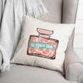 thumbnail image 2 of Creative Products Be You Tiful Floral Perfume 18x18 Spun Poly Pillow, 2 of 2