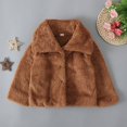 thumbnail image 6 of Cethrio Toddler Girls Hoodless Fleece Jacket Casual Warm Kids Winter Clothes Christmas Gift Coat Khaki Size 2-3 Years, 6 of 7